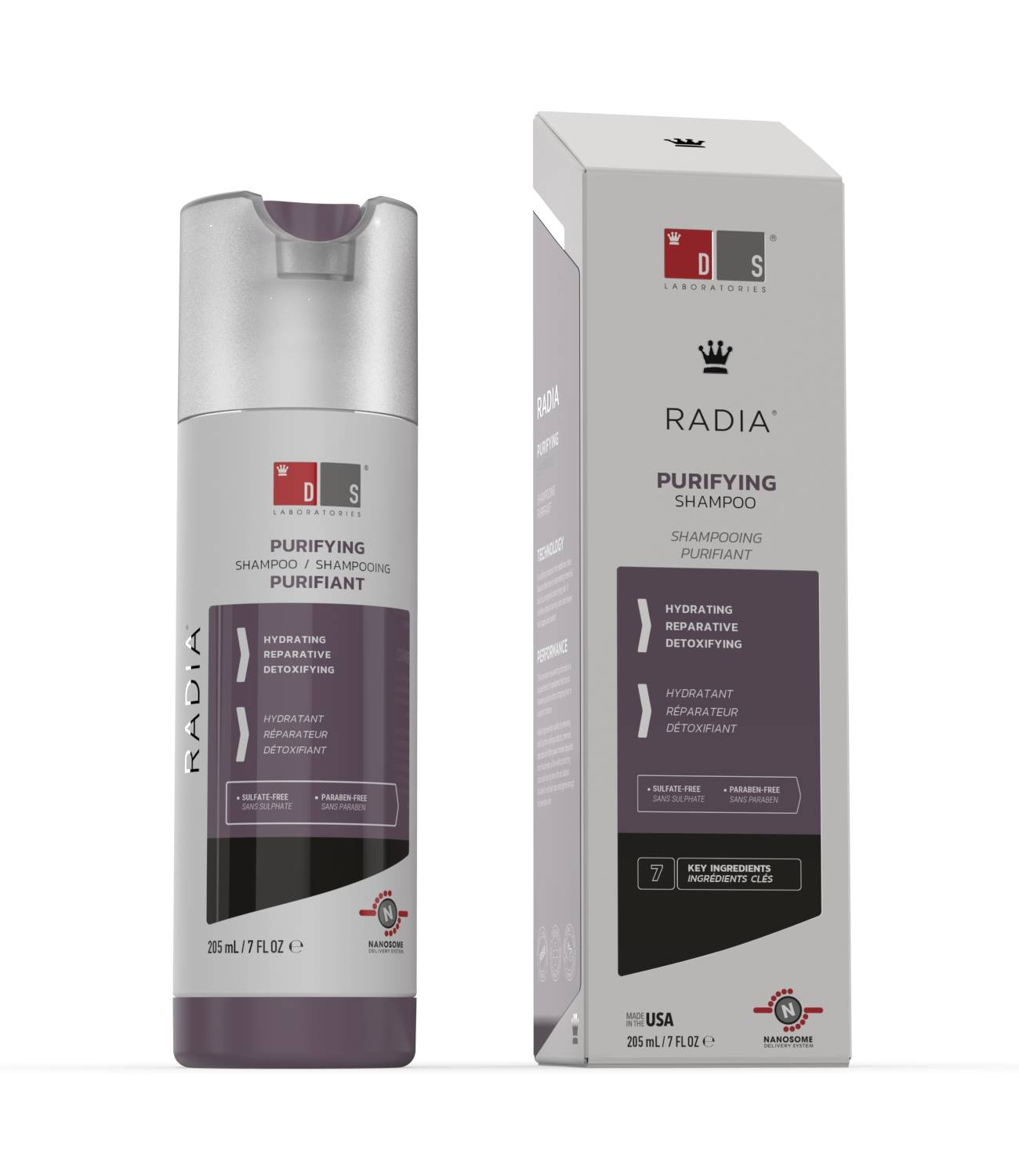 Radia | Shampoo purificante para couros cabeludos ressecados, sensíveis ou irritados