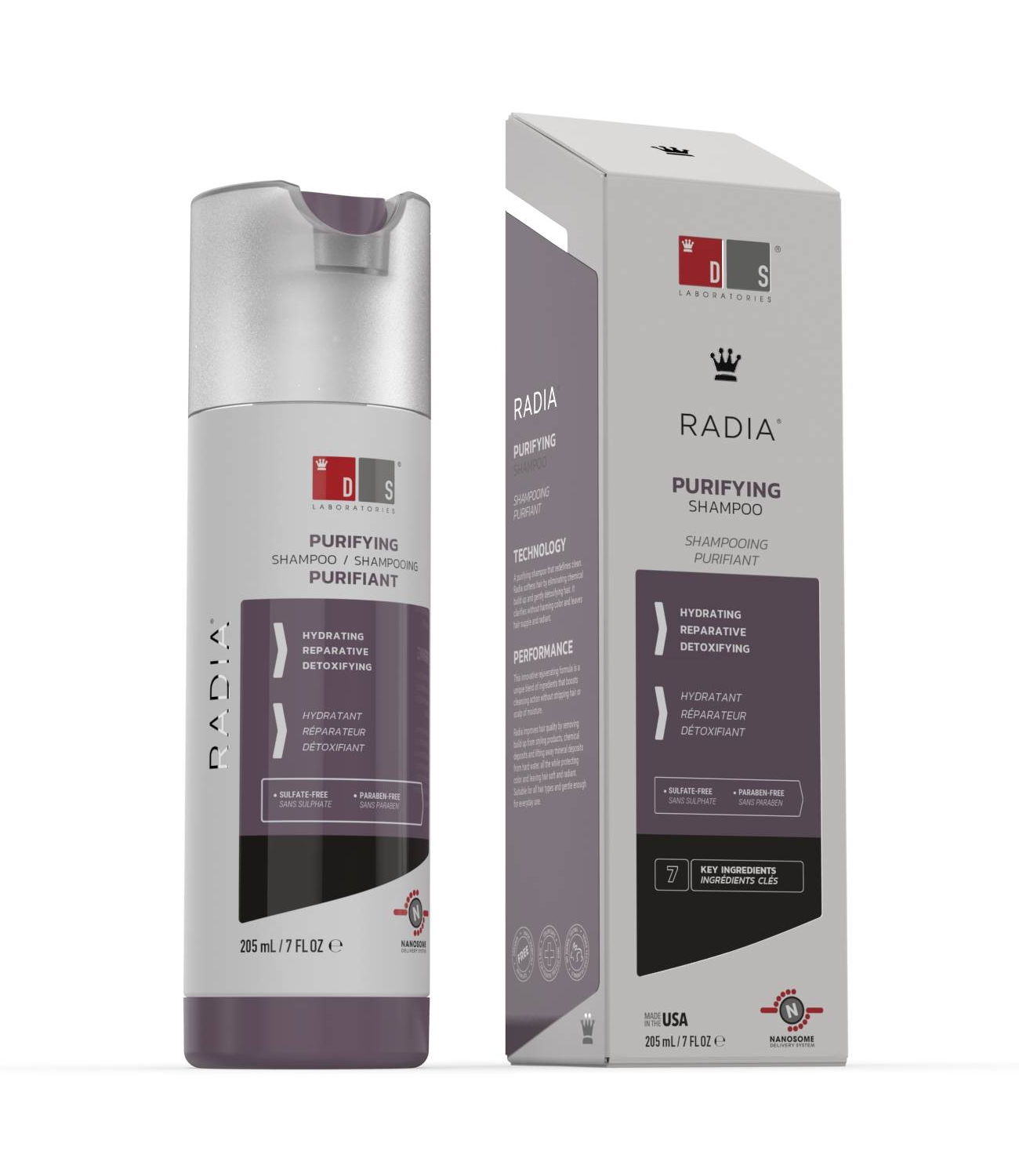 Radia | Shampoo purificante para couros cabeludos ressecados, sensíveis ou irritados
