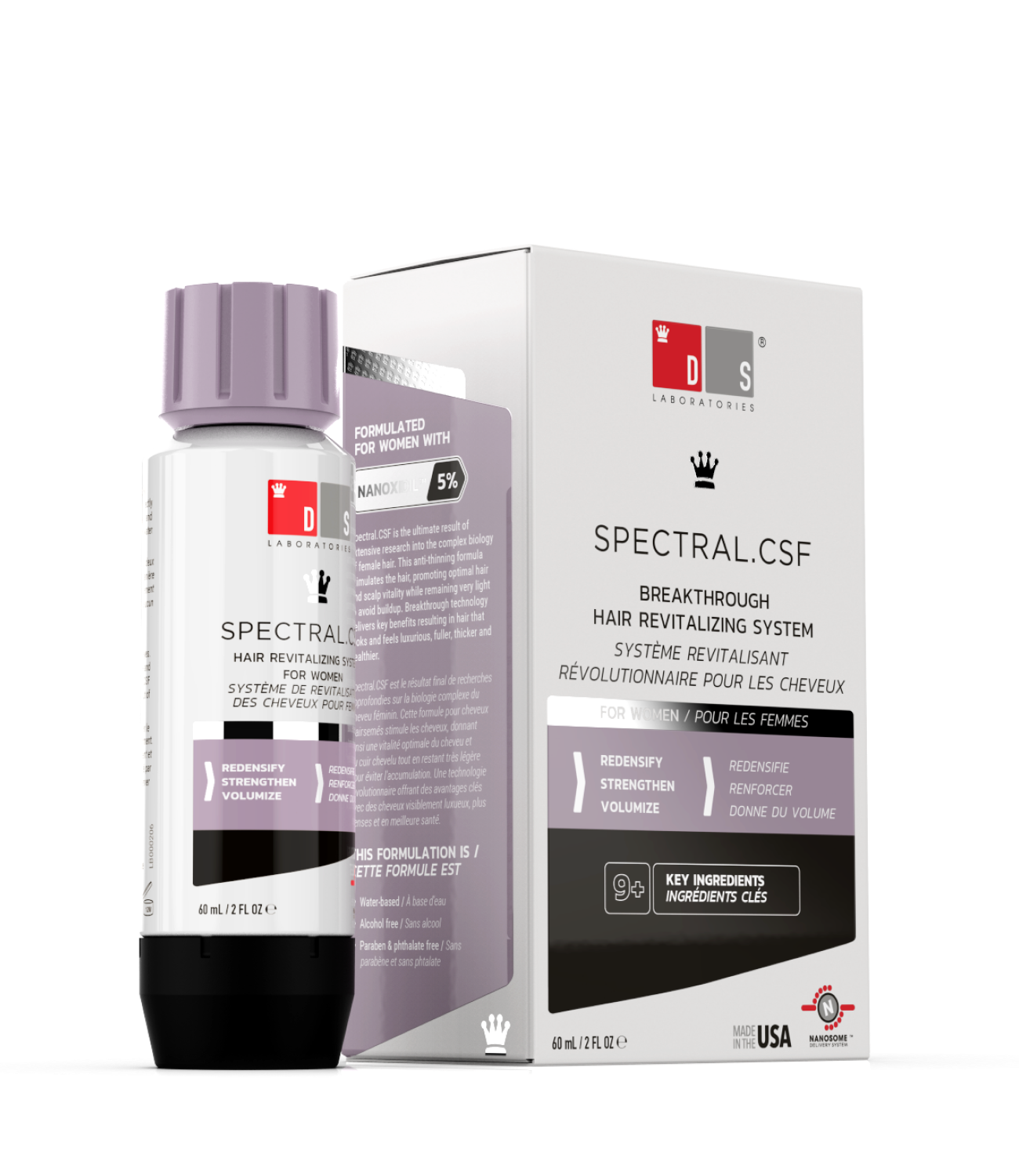 Spectral.CSF | Inovador sistema revitalizante para mulheres com Nanoxidil 5%