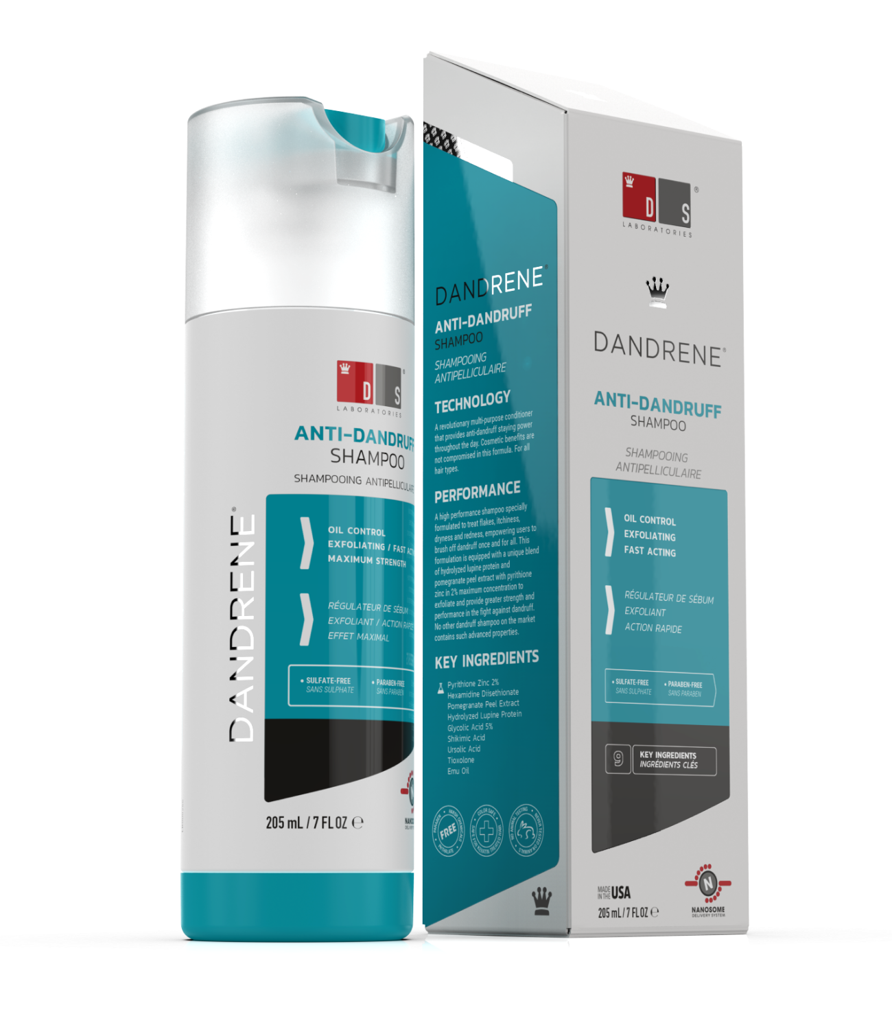 Dandrene | Shampoo anticaspa esfoliante